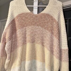 Peach/Pink Knit Sweater